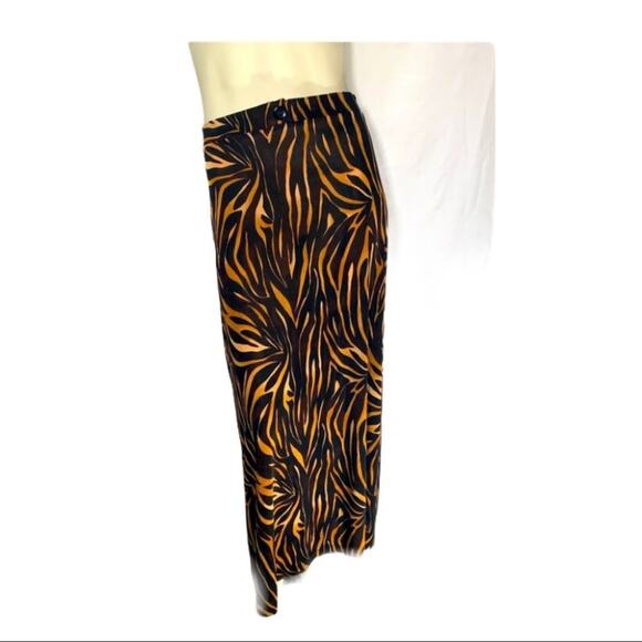 Susan Lawrence M full length skirt animal print - Picture 1 of 5